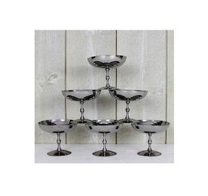 Tazas de helado de diseño de acero inoxidable Soporte de cobre Mejores precios Pieza de diseño disponible para producto de Venta caliente muestra gratis - Product Image 3