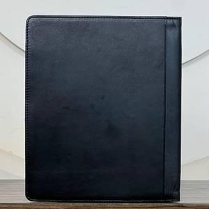 Aryan Exports Western Design Hand Tooled Genuine Cowhide <b>Leather</b> Transparent A5 Binder Floral Carved Style Portfolio Cover - Product Image 5