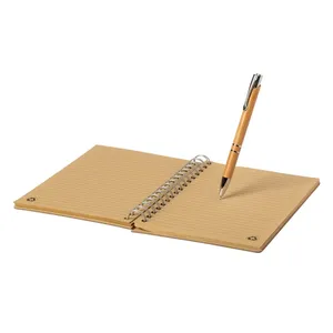 Quaderno Promozionale Sostenibile in Bambù Shiyama, Articolo Ecologico per Merchandising - Product Image 4