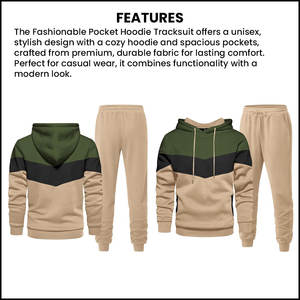 Ensemble de sweat à capuche personnalisé avec pull à capuche et pantalon de jogging Options d'impression personnalisées Parfait pour les événements d'équipe et le style décontracté - Product Image 5