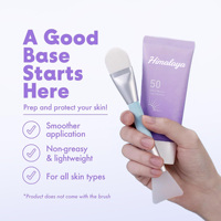 Sunscreen Vegan Herbal Mineral Kimia Khusus SPF50+ PA++++ Krim Pelembap Ringan Asam Hialuronat Blueberry