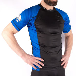 Camisa de compresión de manga corta unisex de secado rápido BJJ Rash Guard con protección de pantalla solar de la mejor calidad impresa para hombres y mujeres - Product Image 6