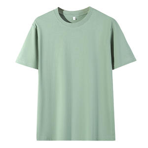 OEM Customized 180g <b>combed</b> cotton <b>straight</b> shoulder and sleeve loose team short-sleeved men's T-shirt - Product Image 3