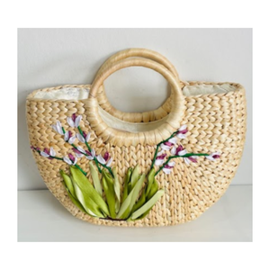 Bolsas de jacinto de agua de Vietnam hechas a mano, bolsas ecológicas Premium perfectas para uso diario, regalos y mercado de exportación - Product Image 1