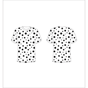 เสื้อยืดแขนสั้นลายจุดผู้ชาย คอกลม ผ้าโพลีเอสเตอร์ พิมพ์ลาย สวมใส่สบาย ทรงปกติ Trackstar OEM แบรนด์ส่วนตัว TSI-G05-P0674 - Product Image 1