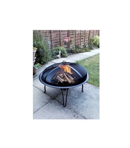 Heavy built iron fire pit bowl with <b>safe</b> <b>antique</b> finish and rustic look perfect for long night fire sessions - Product Image 1