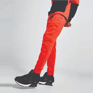 2026 OEM Design 69% Cotton 31% Polyester <b>Orange</b> Men Tech Fleece Tracksuit Full Zip <b>Hoodie</b> Joggers Sweatpants Sweat suit - Product Image 4