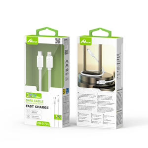 PD35W 1M Cable de carga rápida 3A USB Tipo-C Cable de datos para Iphone Blanco DE LA CB-317CL - Product Image 1