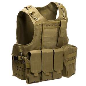 Custom Durable Nylon Cotton Tactical Vest Windproof Waterproof Features Short Training <b>Carrier</b> Zipper Closure for Outdoor Use - Product Image 5