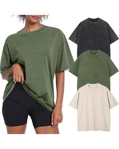 Elegante camiseta casual de mujer de algodón liso cuello redondo manga corta diseño ligero verano ropa opción perfecta servicio OEM - Product Image 3