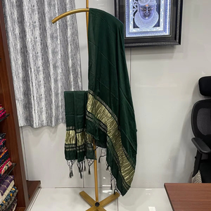 ผ้าพันคอพิมพ์ลาย Bandhani ทำจากผ้าไหม gajji แบบนุ่มผ้าพันคอสตรีสไตล์พื้นเมืองพิมพ์มือหนักผ้าพันคอสำหรับงานแต่งบ้านดิวาลี - Product Image 2