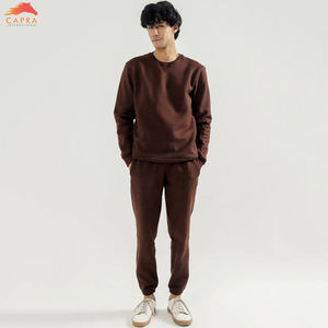 2025 nouveau design personnalisé hommes survêtement haute qualité poids lourd coupe ajustée solide grande taille 100% coton prix de gros hiver - Product Image 4