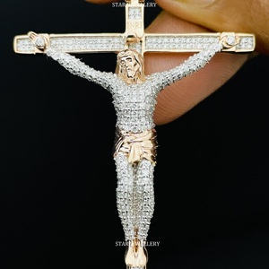 จี้พระเยซูแบบสั่งทำพิเศษ ประดับด้วยมอสซาไนต์ VVS สี D เงินแท้ 925 สไตล์ฮิปฮอป ทรงกลมเจียระไนแบบบริลเลียนท์ เครื่องประดับรูปดาวสำหรับทุกเพศ - Product Image 6