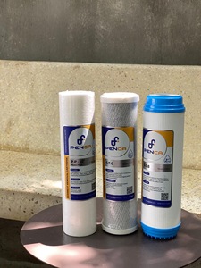 Cartouche filtrante PP UDF CTO de 10 pouces pour usage domestique extérieur, filtre à eau manuel électrique à haut débit, purificateur d'eau écologique RO en plastique - Product Image 4