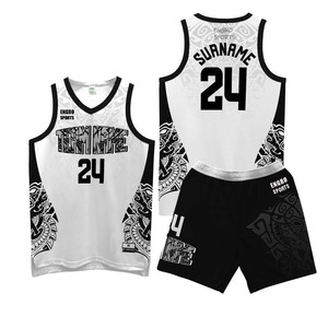 Fabricant Engro vêtements de sport uniformes industrie Conception personnalisée Impression par sublimation Short en jersey de basket-ball Uniforme réversible - Product Image 3