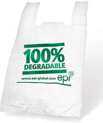 Respetuoso del medio ambiente Biodegradable Side Gusset T-Shirt Handle Bag Plastic Shopping Green Alternative - Product Image 4