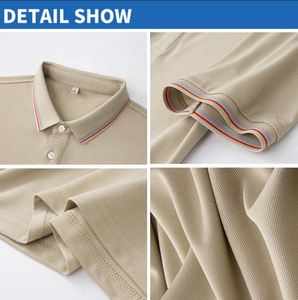 Manches courtes pour hommes de haute qualité pour polo pour l'été Designer broderie et Sublimation tricoté tissu imprimé motif Logo - Product Image 2