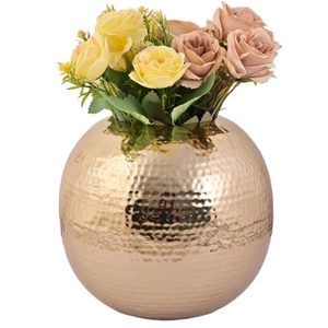 Diseño elegante hogar Hotel suministros decorativos calidad creativa Metal hierro martillado florero macetas para ocasiones de boda - Product Image 1