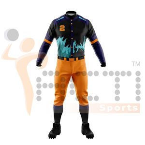 Sublimación Uniforme de béisbol Camisas Equipo Béisbol Jersey Set Nombre Uniforme del equipo de béisbol Jersey y pantalones - Product Image 2