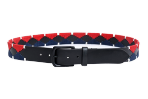 Venta caliente cinturón de polo de cuero genuino con trenzado de encaje hecho a mano cinturón de cuero de polo de diseño de moda para ropa de hombre - Product Image 2