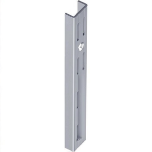 White Aluminum Steel <b>Wall</b> <b>Rail</b> 500mm Double-Row Perforation 2-Pack ELEMENT SYSTEM Hooks & <b>Rails</b> - Product Image 3