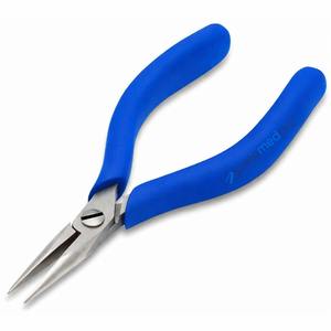 <b>Bent</b> Chain <b>Nose</b> Cutting <b>Pliers</b> Jewelry Making Precision Beading Tool Stainless Steel Red Handle OEM Factory Supply - Product Image 4