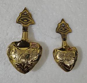 Women's Traditional & Religious Style Indian Brass Eye Liner & <b>Powder</b> Storage Pot Metal Makeup Container <b>Casting</b> AE - Product Image 4