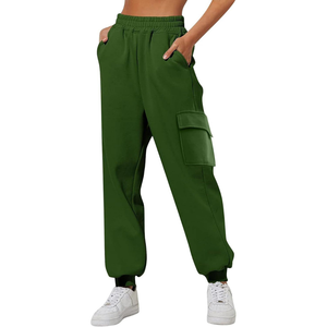 Pantalon Cargo Baggy en Coton Rose pour Femme, Taille Haute, Logo Personnalisé, Streetwear Léger à Six Poches, Hiver, 100% - Product Image 5