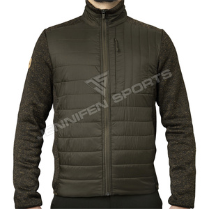 Bán Buôn Chất Lượng Cao Của Nam Giới Săn Bắn Áo Khoác Vỏ Bộ Nhớ Vải Tay Áo <span class=keywords><strong>Polyester</strong></span> Kết Cấu Lông Cừu Dây Kéo Đóng Cửa Phía Trước Túi - Product Image 3