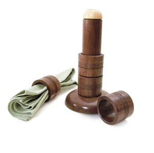 Porte-serviette en bois naturel de luxe pour salle à manger cuisine fête mariages chambre Table extérieure conception zone boîtes à mouchoirs - Product Image 5