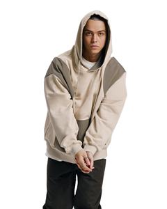 Sudadera gruesa y pesada en blanco con hombros caídos para hombre 500 460 400 GSM Logo personalizado French Terry Heavyweight Sudadera con capucha de gran tamaño - Product Image 1