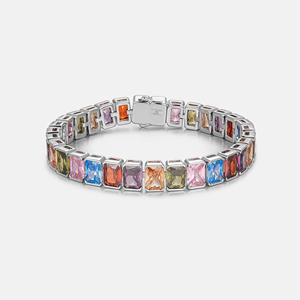 Bracelet minimaliste en or style hip-hop avec micro-pavé de diamants – Cadeau - Product Image 1