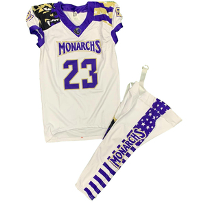 Uniforme de football américain personnalisé respirant, hauts d'entraînement de club, maillot de football américain brodé par sublimation - Product Image 3