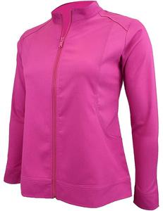 Veste de blouse d'infirmière tricotée OEM personnalisée en gros 2024 de haute qualité KATBROS INDUSTRY pour femme avec fermeture éclair sur le devant pour hôpital - Product Image 6