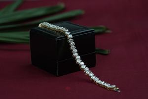 Stylish lab grown diamond moissanite pear bracelet customizable carat vs1 <b>gold</b> <b>rose</b> <b>gold</b> silver lightweight oem low moq b2b - Product Image 5