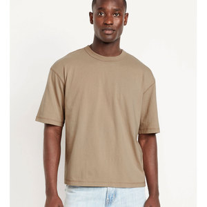 Camiseta holgada de colores de media manga, camiseta sencilla y cómoda de media manga para hombre, camisetas lisas de cuello redondo para hombre - Product Image 2