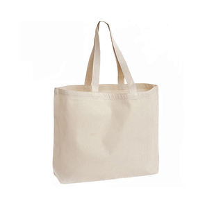 Vente dans le monde entier de sacs à provisions en toile de coton de couleur crème recyclables et réutilisables de la plus haute qualité pour les supermarchés - Product Image 1