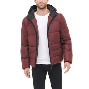 Chaqueta acolchada de invierno para hombre, abrigo cálido con capucha ligero acolchado, chaqueta informal para clima frío para hombre - Product Image 6
