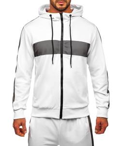 ชุดกีฬาผ้าฝ้าย2ชิ้นสำหรับผู้ชายและผู้หญิงชุดกีฬาหนาพิมพ์ลายโลโก้แบบออกแบบได้ตามที่ต้องการ - Product Image 5