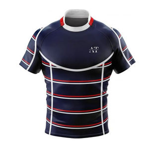 Ensemble d'uniformes de rugby sublimés par logo personnalisé, design confortable et respirant, vêtements de football - Product Image 2