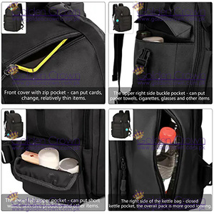 Venta al por mayor 40L impreso impermeable a prueba de viento transpirable invierno establece mochila de seguridad | Mochila para hombres - Product Image 4