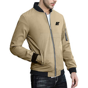 เสื้อแจ็กเก็ตบอมเบอร์สำหรับผู้ชายเสื้อโค้ทฤดูหนาวสไตล์สตรีทของผู้ใหญ่โลโก้ตามสั่ง - Product Image 4