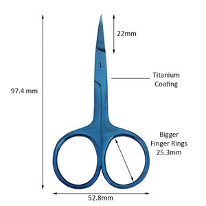 Tijeras de Cutícula de Acero Inoxidable Curvas de Alta Calidad para un Cuidado Preciso de las Uñas, Profesionales para el Hogar, con Punta Afilada y Reutilizables - Product Image 5