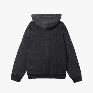 Automne hiver sweats à capuche teints à la cire pur coton 4000g sweats à capuche lourds lavé surdimensionné hommes pull à capuche pull - Product Image 5