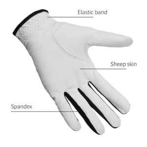 Gants de golf en cuir de qualité supérieure pour hommes tissu respirant Logo personnalisé pour le sport Gant de golf en cuir de mouton personnalisé - Product Image 4