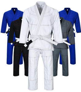 Ensemble de Kimono de Jiu-Jitsu BJJ pour Hommes Adultes, Tenue Professionnelle d'Entraînement, 100% Coton 500g Respirant, Logo Personnalisé Renforcé - Product Image 1