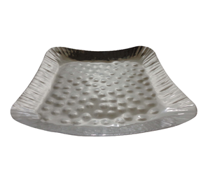 Bandeja RECT decorativa para manualidades, Color plata de hierro para utensilios de cocina, vajilla hecha a mano, bandeja para servir alimentos - Product Image 1