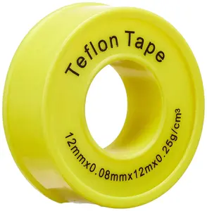 고온 저항 PTFE 스레드 씰 테이프 Teflonning 배관 가스 오일 물 파이프 용 플라스틱 씰
