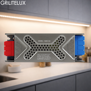 Fuente de Alimentación LED Super Delgada, 100-250V CA a CC 12V 24V, Controlador de Voltaje Constante 60W 100W 200W 300W 400W 500W para Iluminación de Gabinetes - Product Image 1