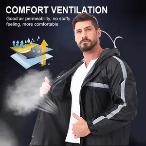 Traje de lluvia de alta calidad Ropa DE TRABAJO Conjunto de ropa de lluvia Chubasquero impermeable en precio al por mayor Traje de lluvia para hombres - Product Image 3